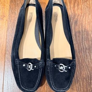 Michael Kors Black Suede Loafers